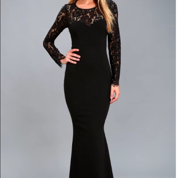 Black dress- lace - Picture 3 of 3